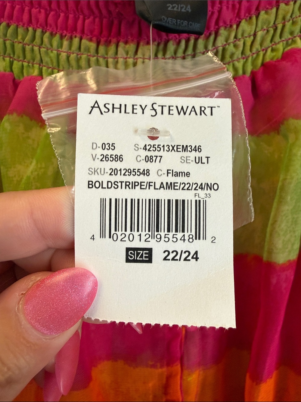 NWT Vibrant Multi-Stripe Boho Off the Shoulder High-Low Top - Picture 2 of 5